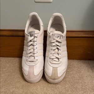 adidas Women’s White Low-Top Leather Samoa Sneakers